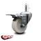 Service Caster 4'' Nylon Wheel Swivel 7/16'' Grip Ring Stem Caster Total Lock Brake SCC-GRTTL20S414-NYS-716138 - alternate 3